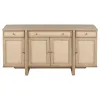 Coaster Fine Furniture 109385 Kailani - 4-Door Cane Sideboard Buffet Cabinet - Beige Oak