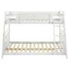 Coaster Fine Furniture 460593WHT Holden - Wood Veneer Twin Over Full Bunk Bed - White