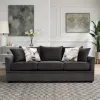New Classic U1270-30-DGY Sylvie - Sofa With 4 Accent Pillows - Lush Mink Gray