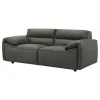 Coaster Fine Furniture 509505 Buxton - Top Grain Leather Upholstered Loveseat - Graphite