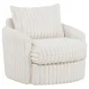 Coaster Fine Furniture 902541 Sarco - Corduroy Upholstered Swivel Accent Arm Chair - Ivory