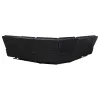 Coaster Fine Furniture 609610PPB3 Hewitt - RAF Dual Power Recliner, Box 3 of 3 - Black