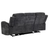 Coaster Fine Furniture 610154P Kennett - Chenille Upholstered Power Reclining Sofa - Dark Gray