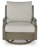 Ashley Furniture P701-821 Rainier Ranch - Swivel Glider Chair With Cushion - Brown / Beige