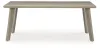 Ashley Furniture PCP690-625 Cliff Trails - Rectangle Dining Table With Umbrella Option - Beige