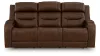 Ashley Furniture PCU1160215A Knightington - Power Reclining Sofa With Audio Seating - Brown