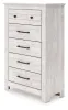 Ashley Furniture PCB1171-46 Ashley Furniture PCB1171-46 Makidern - Five Drawer Chest - Whitewash