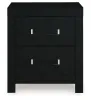 Ashley Furniture PCB1115-92 Maeling - Two Drawer Night Stand - Black