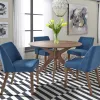 Liberty Furniture 198-CD-5PDS Space Savers - 5 Piece Pedestal Table Set - Walnut