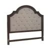 Liberty Furniture 297-BR15HU Paradise Valley - King Upholstered Arched Panel Headboard - Saddle Brown