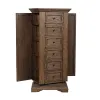 New Classic B658-079 Mar Vista - Swivel Lingerie Chest With Mirror - Walnut