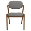 CoasterEssence 105352 Malone - Padded Wood Dining Arm Chair (Set of 2) - Dark Walnut