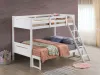 CoasterEveryday 405052WHT Littleton - Wood Twin Over Full Bunk Bed - White