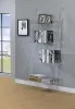 CoasterEssence 801553 Amaturo - 4-Shelf Acrylic Ladder Bookshelf - Clear