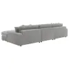 Coaster Fine Furniture 509900-SET Blaine - Upholstered Reversible Chaise Sectional Sofa - Fog