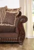 Furniture of America SM6109-LV Tabitha - Loveseat - Brown / Gold