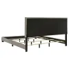 Coaster Fine Furniture 300851KW Dorian - Fabric Upholstered California King Panel Bed - Taupe