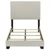 Coaster Fine Furniture 300852T Dorian - Fabric Upholstered Twin Panel Bed - Cream