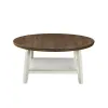 New Classic T3527-3P Flaherty - 3 Piece Occasional Set (1 Coffee & 2 End Tables) - Brown / White