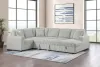 Coaster Fine Furniture 501208B2 Devonshire - Loveseat With Pull-out Sleeper, Box 2 of 3 - Gray