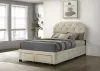 Coaster Fine Furniture 316011F Marianna - 4-Drawer Upholstered Full Storage Bed - Cream