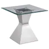 Coaster Fine Furniture 710208-S3 Jenny - 3 Piece Rectangular Coffee And End Table Set - Chrome