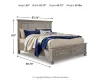 Ashley Furniture B733B33 Lettner - King Panel Storage Bed - Light Gray