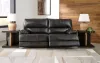 Ashley Furniture U6580147 Mountainous - 2 Seat Power Reclining Sofa With Adj Headrest - Eclipse