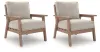 Ashley Furniture PCP422-820 Grover Beach - Lounge Chair With Cushion (Set of 2) - Driftwood