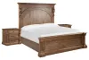 Pulaski Furniture BP444-180KGC-KIT2 Pulaski Furniture BP444-180KGC-KIT2 Gallant Grove - California King Panel Bed With 2 Nightstands - Brown
