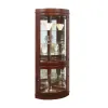 Pulaski Furniture 20852 PFC Curios - Curved 5 Shelf Corner Curio Cabinet - Cherry Brown