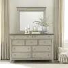 Liberty Furniture 457-BR-DM Ivy Hollow - Dresser & Mirror - Weathered Linen / Dusty Taupe