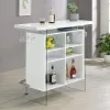 CoasterEveryday 182632 Acosta - Freestanding Home Bar Wine Cabinet - White High Gloss