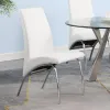 CoasterEssence 121572 Bishop - Upholstered Dining Side Chair (Set of 2) - White