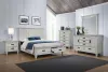 CoasterEssence 205330Q-S5 Franco - Queen 5 Piece Bedroom Set - Distressed White