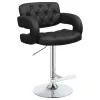 CoasterEssence 102555 Brandi - Adjustable Bar Stool - Black And Chrome