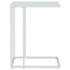 CoasterEveryday 900250 Stella - Glass Top C-Shaped Sofa Side Table - Chrome