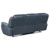 Coaster Fine Furniture 610271 Sloane - Upholstered Padded Arm Reclining Sofa - Blue