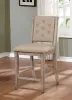 Furniture of America CM3576PC-2PK Ledyard - Counter Height Side Chair (Set of 2) - Rustic Natural Tone