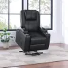 Coaster Fine Furniture 609475P Armstrong - Upholstered Power Lift Massage Recliner - Black