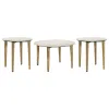 Coaster Fine Furniture 703718-S3 Aldis - 3 Piece Coffee And End Table Set - White