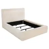 Coaster Fine Furniture 306141Q Rebecca - Faux Fur Upholstered Queen Bed - Cream