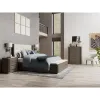 Riverside Furniture 87180-87183-87174 Riverside Furniture 87180-87183-87174 Sariel - King Upholstered Storage Bed - Dark Brown