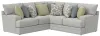 Jackson Furniture Industries 2340/62/42-28 Jackson Furniture Industries 2340/62/42-28 Stockbridge - 2 Piece Sectional With Comfort Coil Seating And 9 Accent Pillows Included - Slate