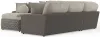 Jackson Furniture Industries 4047/73/59/30/75/28-29 Canyon - 4 Piece Sectional With Cuddler Seat Cushions, Included Accent Pillows And Cocktail Ottoman (Left Side Facing Chaise) - Umber