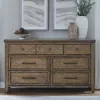 Liberty Furniture 930-BR31 Carolina Park - 7 Drawer Dresser - Amber Brown