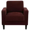 Coaster Fine Furniture 511213 Ruth - Fabric Upholstered Track Arm Accent Chair - Rust Red