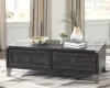 Ashley Furniture T901-9 Todoe - Lift Top Cocktail Table - Dark Gray