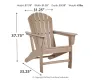 Ashley Furniture P014-898 Sundown Treasure - Adirondack Chair - Driftwood