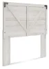Ashley Furniture EB4121-156 Shawburn - Full Crossbuck Panel HDBD - Whitewash